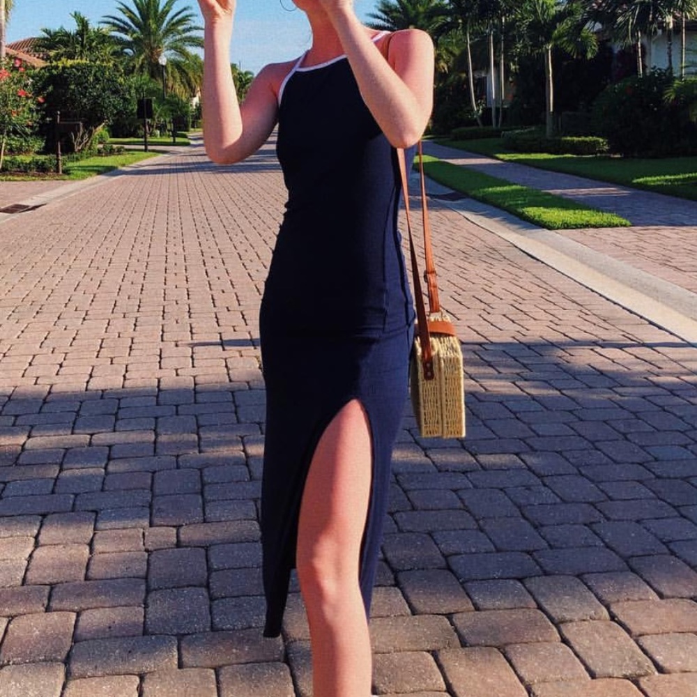 Rubbed Maxi Dress